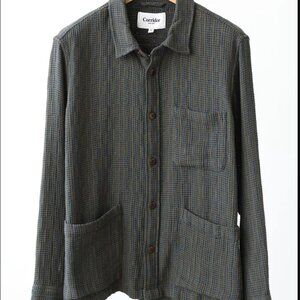 Corridor Rainbow Weave Overshirt - Forest - Mens Large